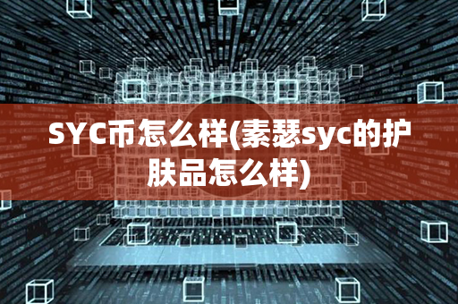 SYC币怎么样(素瑟syc的护肤品怎么样)