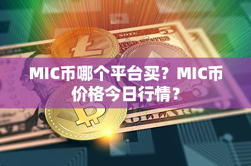 MIC币哪个平台买？MIC币价格今日行情？