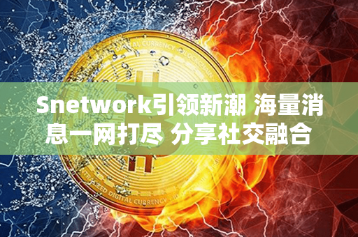 Snetwork引领新潮 海量消息一网打尽 分享社交融合共享智慧生活