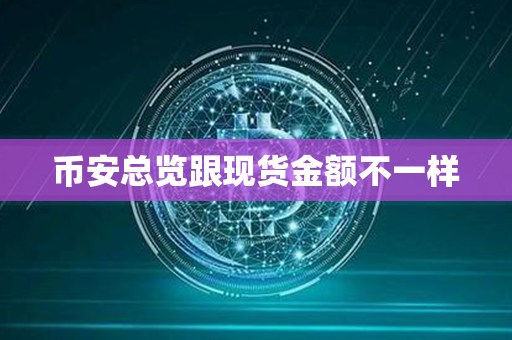 币安总览跟现货金额不一样