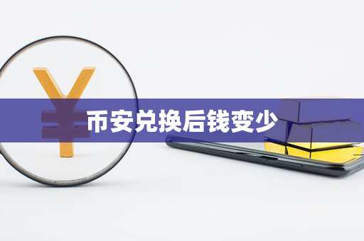 币安兑换后钱变少